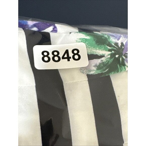 Talbots Women's 14 Pleated Mixed Pattern Skirt Purple Floral - Picture 13 of 14